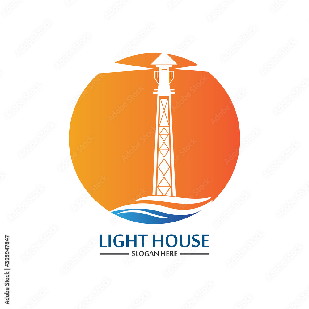 Lighthouse logo icon vector template Lighthouse logo icon vector template