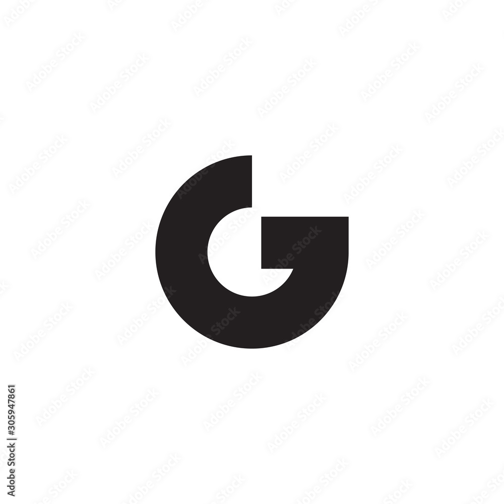 letter g arrow up geometric logo vector letter g arrow up geometric logo vector