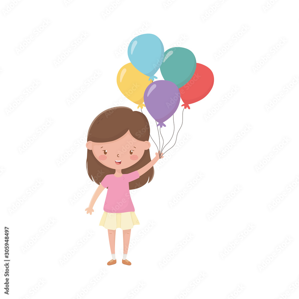 Isolated girl cartoon vector design Isolated girl cartoon vector design