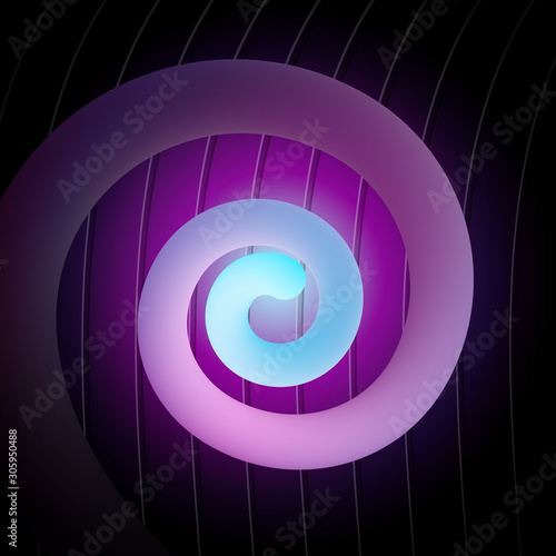 Creative Fluid Curl Element.