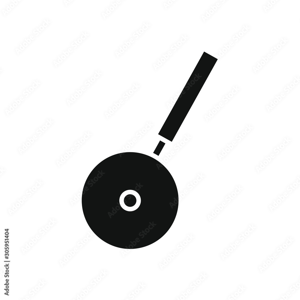 Pizza cutter icon vector with simple lines Pizza cutter icon vector with simple lines