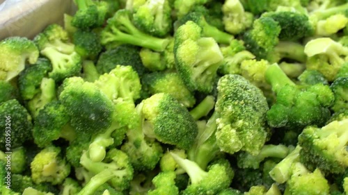  frozen broccoli in the supermarket