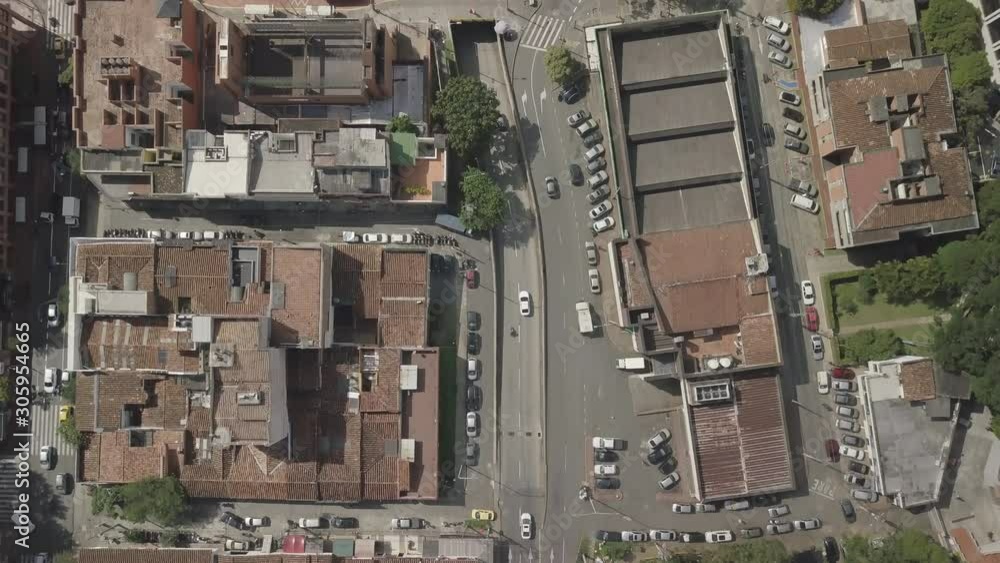 Aerial drone shot of Medellin in Colombia Aerial drone shot of Medellin in Colombia