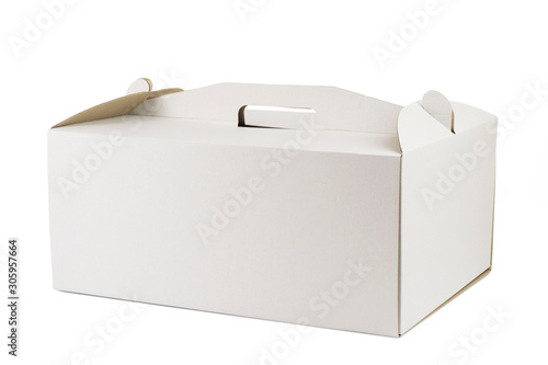 Large rectangular cardboard box for cake