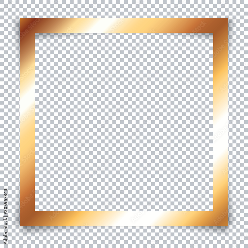 golden frame on transparent background golden frame on transparent background