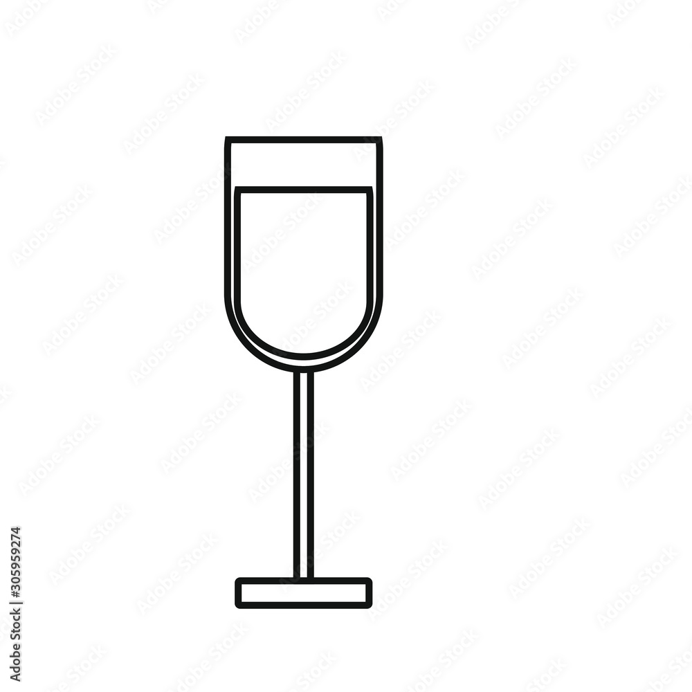 Spanish wine glass icon vector Spanish wine glass icon vector