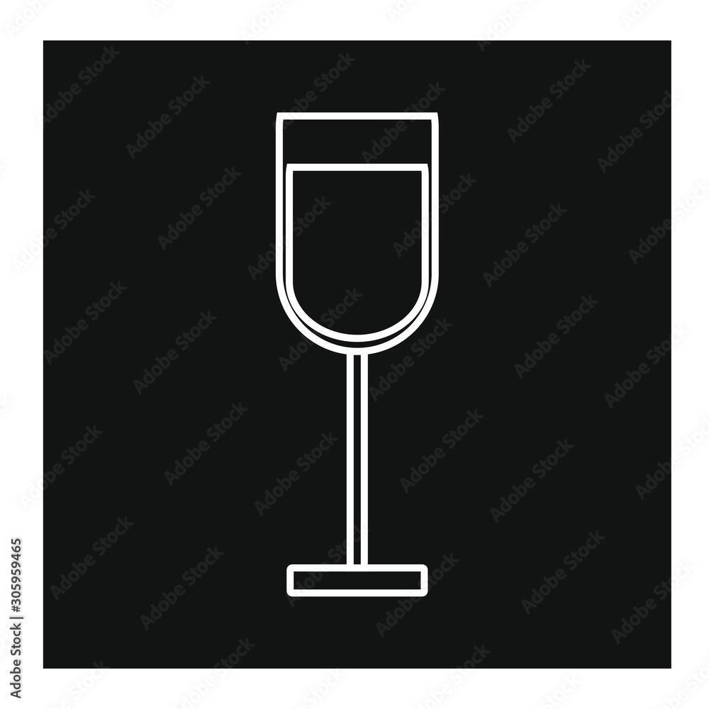 Spanish wine glass icon vector Spanish wine glass icon vector