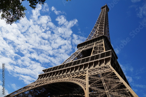 Eiffel tower in sunny weather
