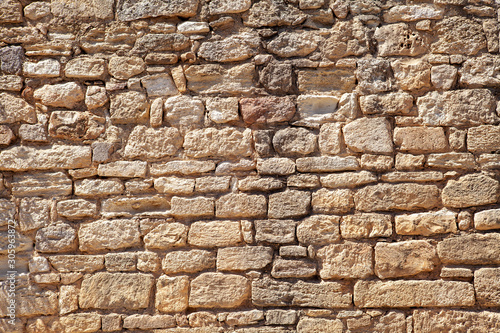 old stone wall in Athens, Europe, background
