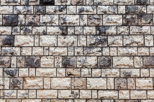 old stone wall in Athens  Europe  background