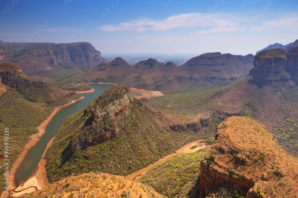 Blyde River Canyon and the Three Rondavels in South Africa