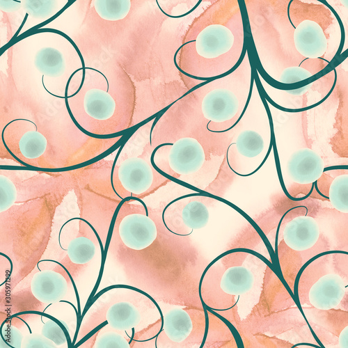 Abstract Seamless Pattern. Winter Background.