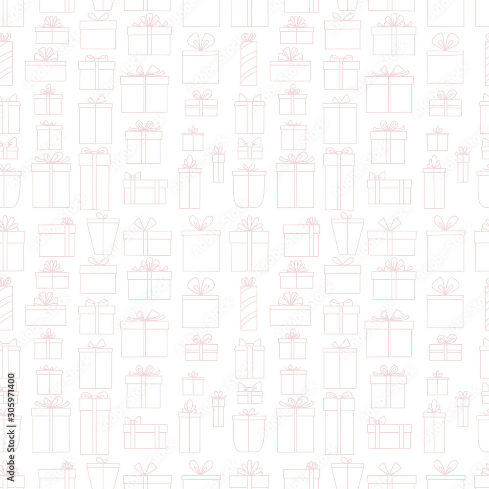 Seamless pattern with gift boxes. Vector illustration Seamless pattern with gift boxes. Vector illustration