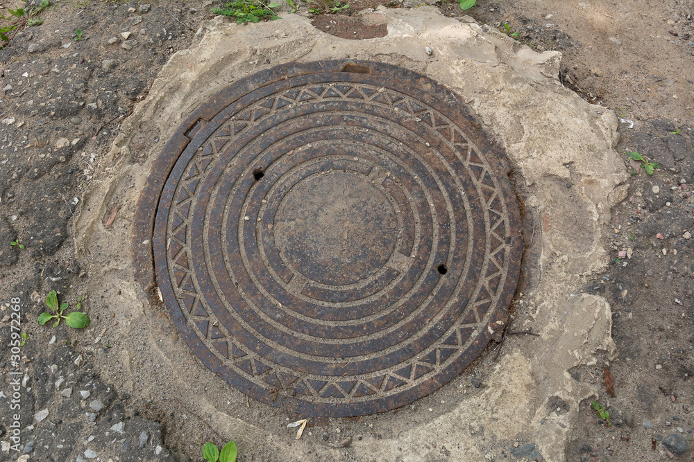 Underground communications. Manhole