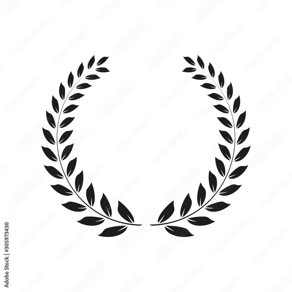 Laurel wreath. Simple vector illustration