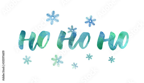 Ho ho ho - Christmas lettering