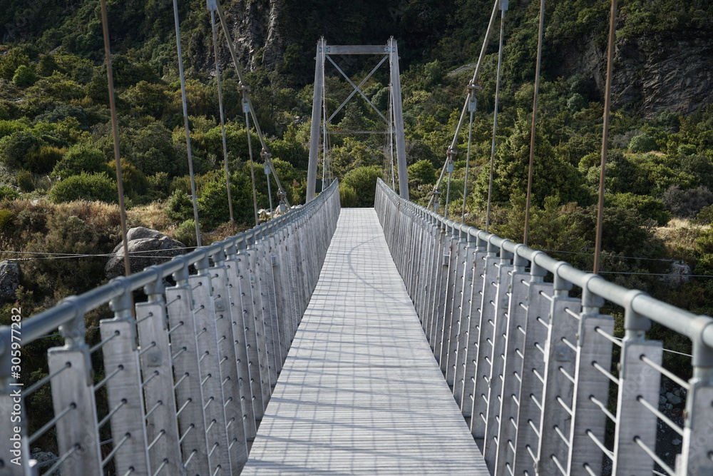 Obraz premium bridge to the hooker valley track
