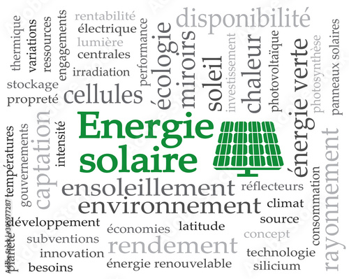 Logo énergie solaire.