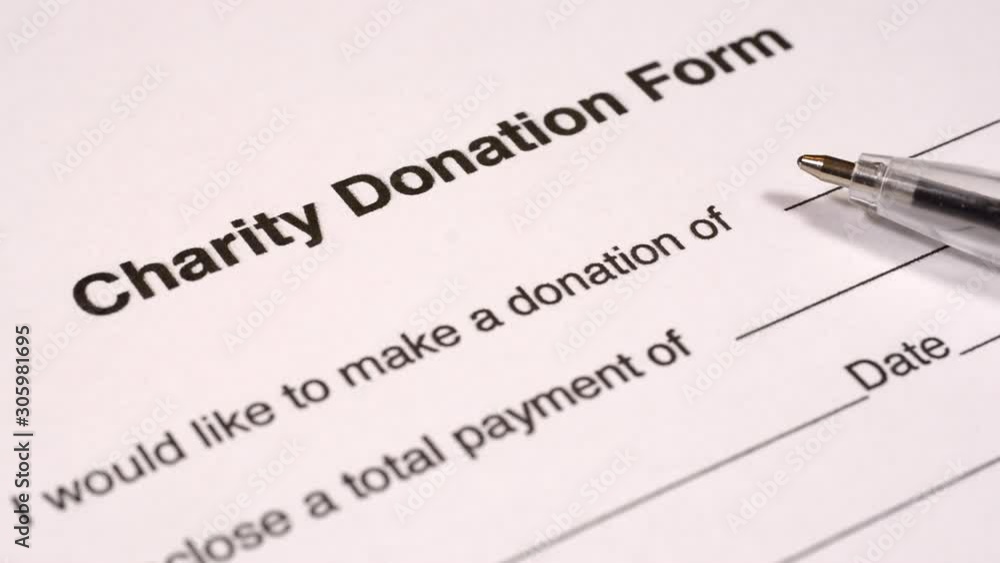 Preparing to make a donation using a charity donation form. Preparing to make a donation using a charity donation form.