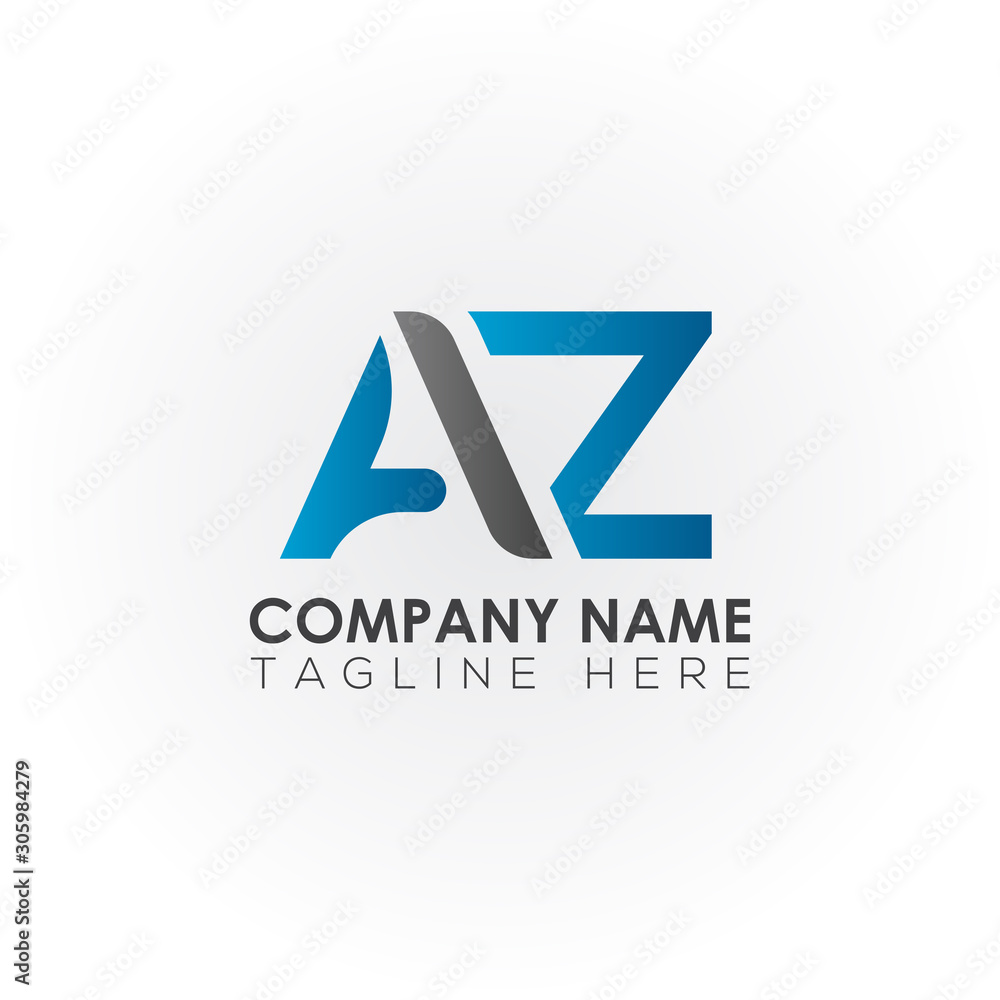 Initial letter AZ simple logo Vector template. Simple AZ Letter logo design. AZ font type logo. Initial letter AZ simple logo Vector template. Simple AZ Letter logo design. AZ font type logo.