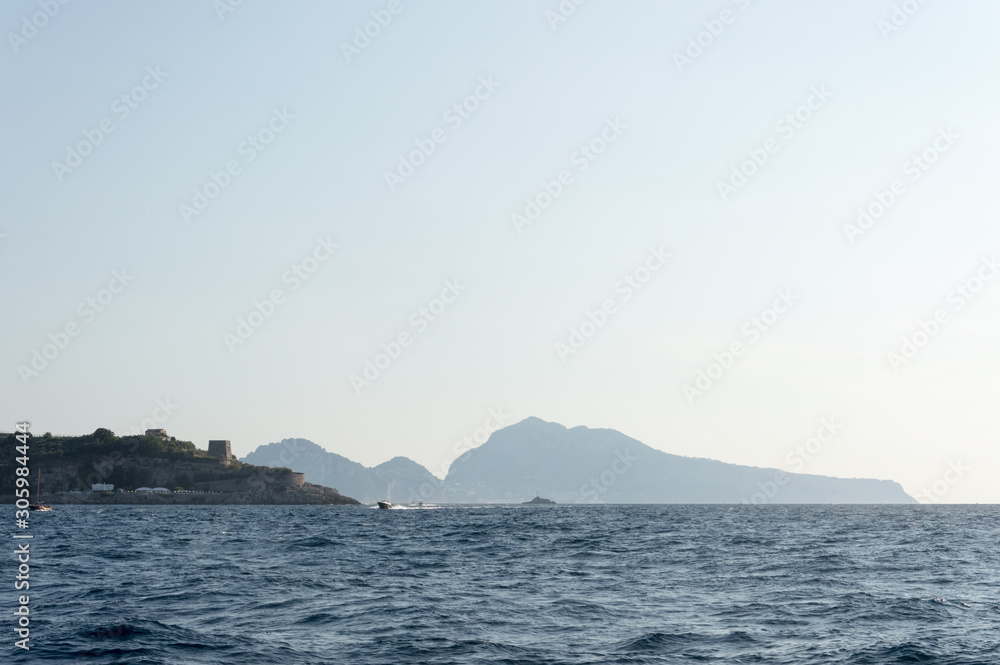 Sorrento stunning town hilltop on the coastline during summer Sorrento stunning town hilltop on the coastline during summer