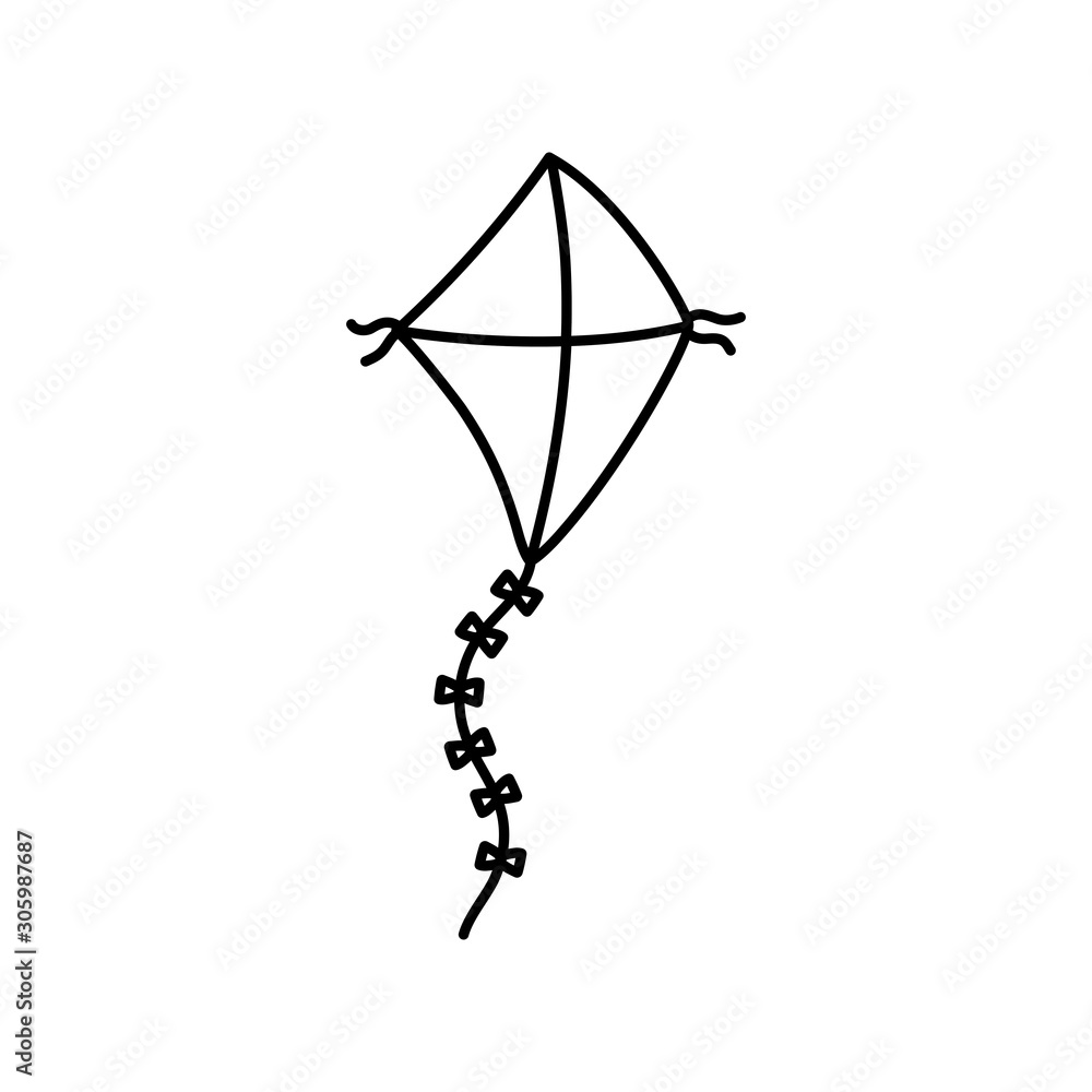 kite toy wind recreation icon kite toy wind recreation icon