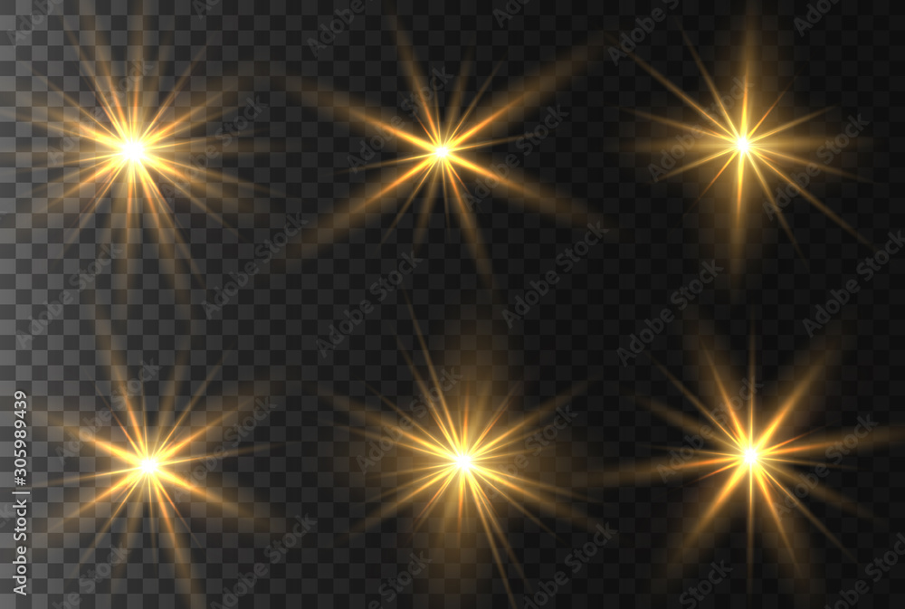 Transparent shining sun Transparent shining sun