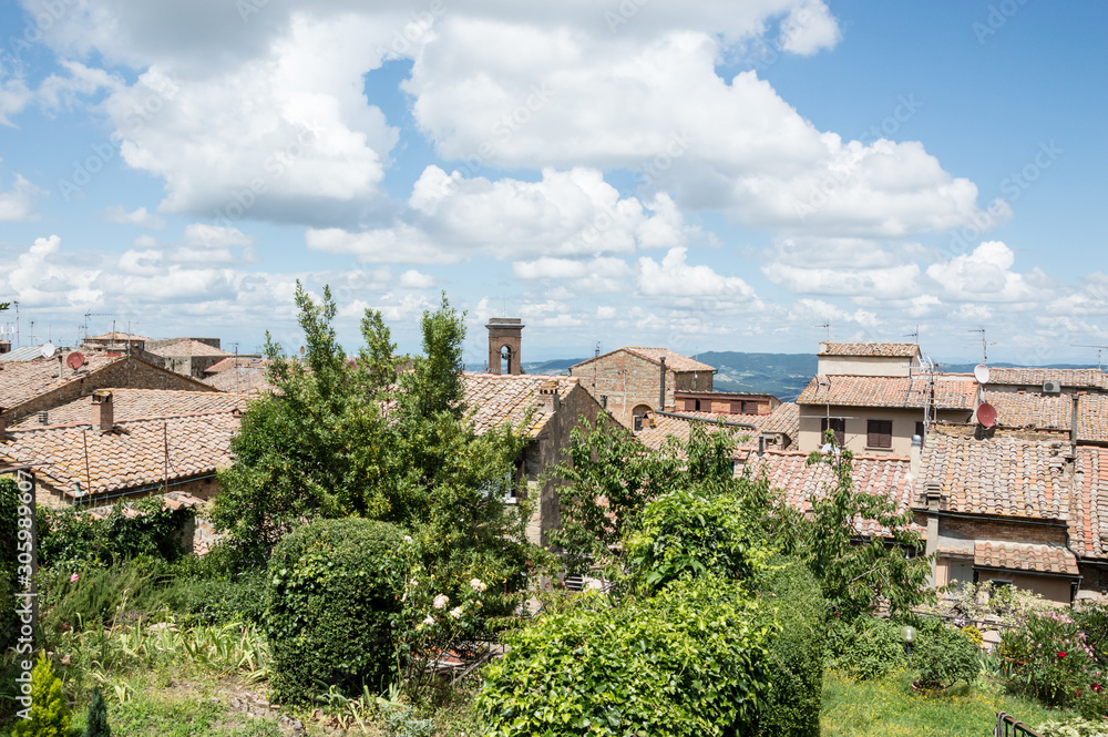 Volterra medieval village in summer