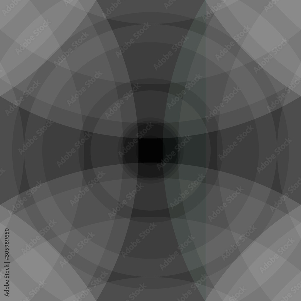Obraz premium Circles seamless background texture. Colors: black, outer space, shadow, eggplant, midnight blue.