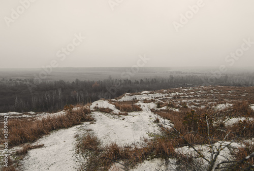 sky and mountains in Lutsk