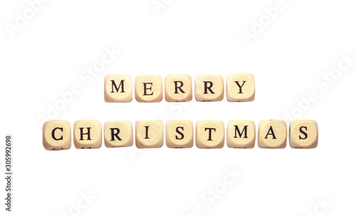 Text "Merry Christmas" on w...