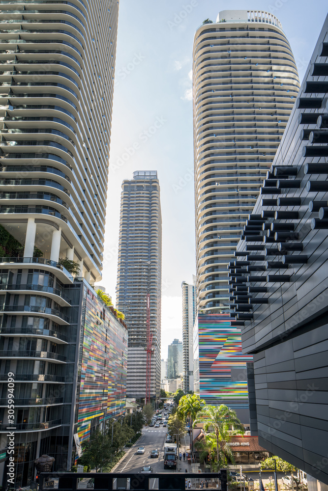 Obraz premium Towers of Brickell City Centre Miami FL