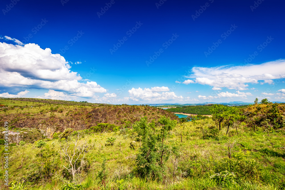 Beautiful view of Furnas canyons, Capiltolio - Minas Gerais, Brazil Beautiful view of Furnas canyons, Capiltolio - Minas Gerais, Brazil