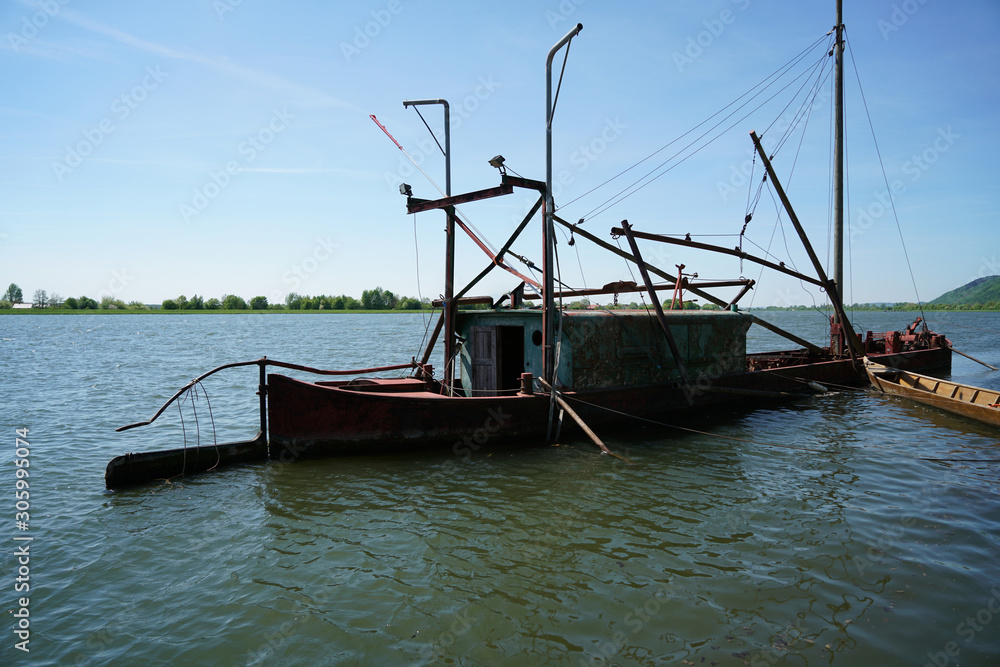 The Danube and its old waters are photographed in Bavaria near Regensburg The Danube and its old waters are photographed in Bavaria near Regensburg