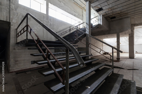 Urban exploration in an abandoned textile industry