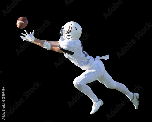 Action photos of high school football players making amazing plays during a football game photo