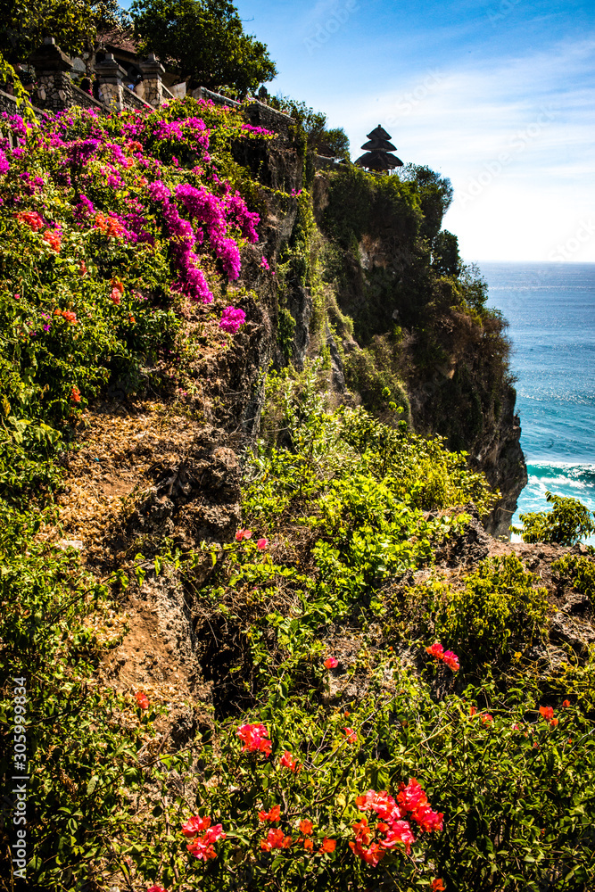 A beautiful view of Uluwatu temple in Bali, Indonesia. A beautiful view of Uluwatu temple in Bali, Indonesia.