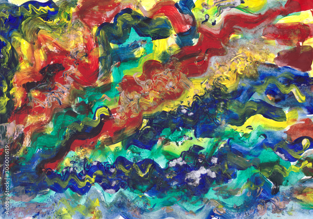 multicolor abstract festival acrylic wavy background