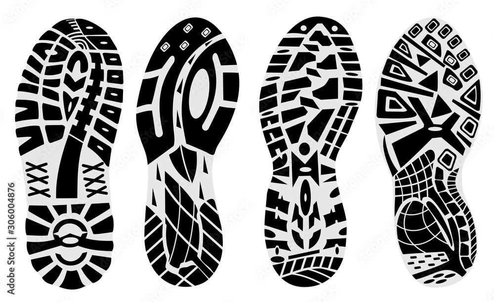 prints of shoes vector illustration prints of shoes vector illustration