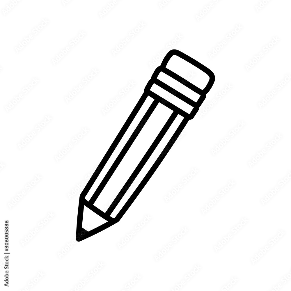 school pencil write supply icon school pencil write supply icon
