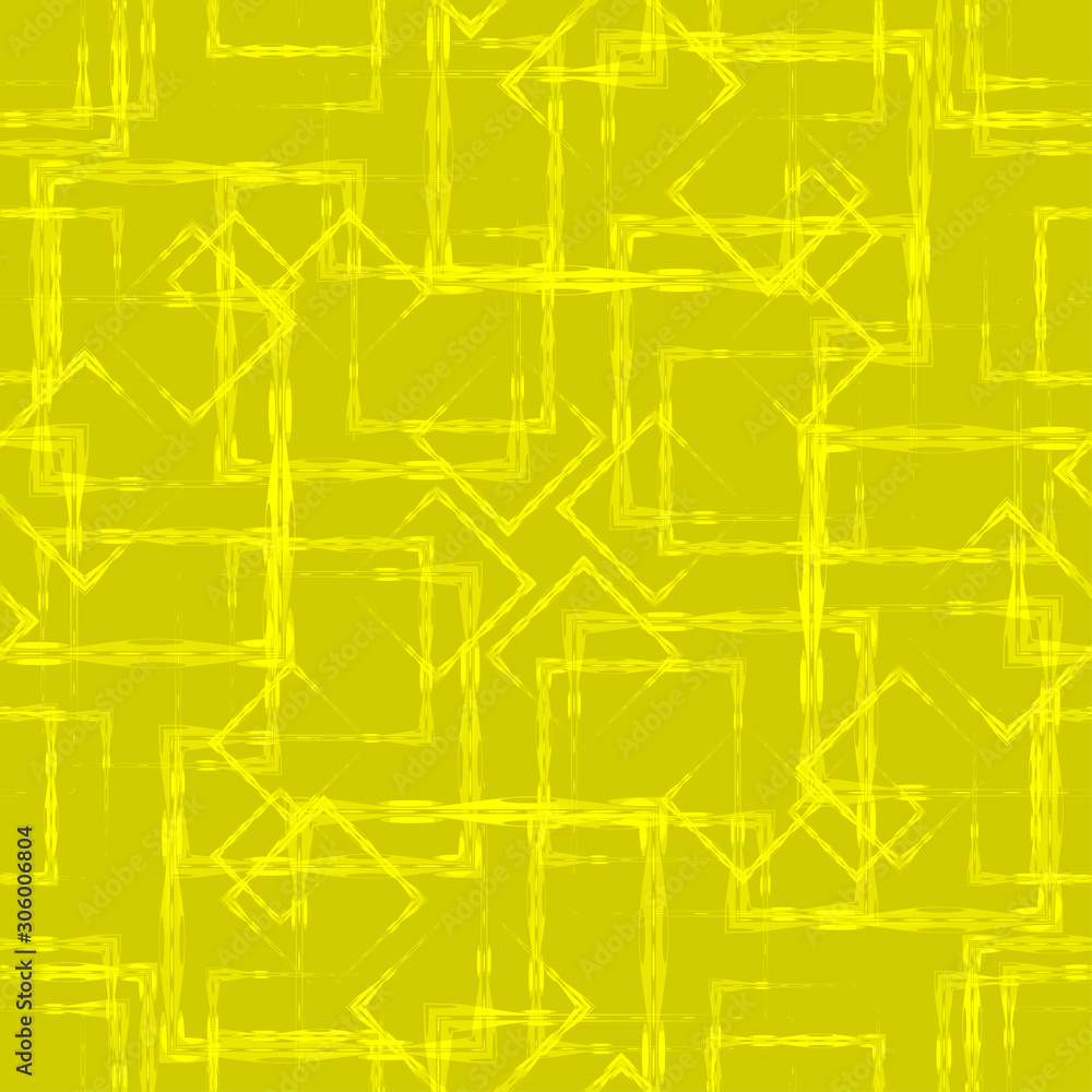 Carved squares and rhombuses on a yellow background.