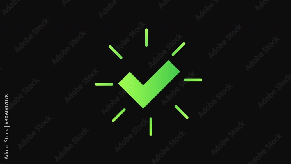 Animation in motion graphics of a check mark symbol. Symbolizing right. Motion Graphics. Transparent Background Animation in motion graphics of a check mark symbol. Symbolizing right. Motion Graphics. Transparent Background