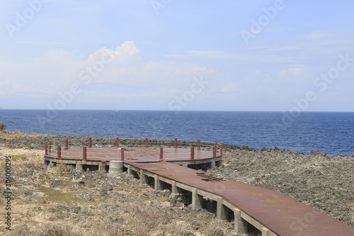 A beautiful view of Nusa Dua beach in Bali  Indonesia.