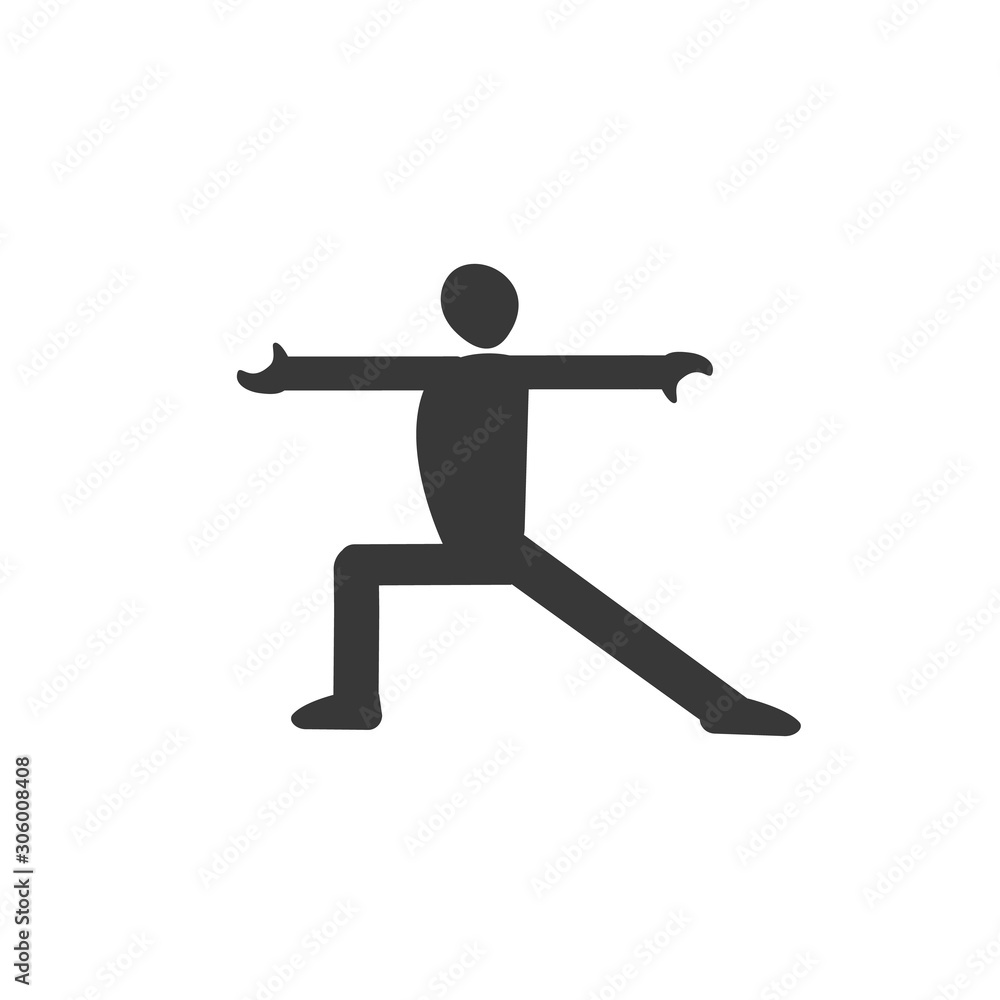 Yoga Meditation Exercise Stretching People Icon Sign Symbol Pictogram. Stock vector illustration isolated on white background. Yoga Meditation Exercise Stretching People Icon Sign Symbol Pictogram. Stock vector illustration isolated on white background.