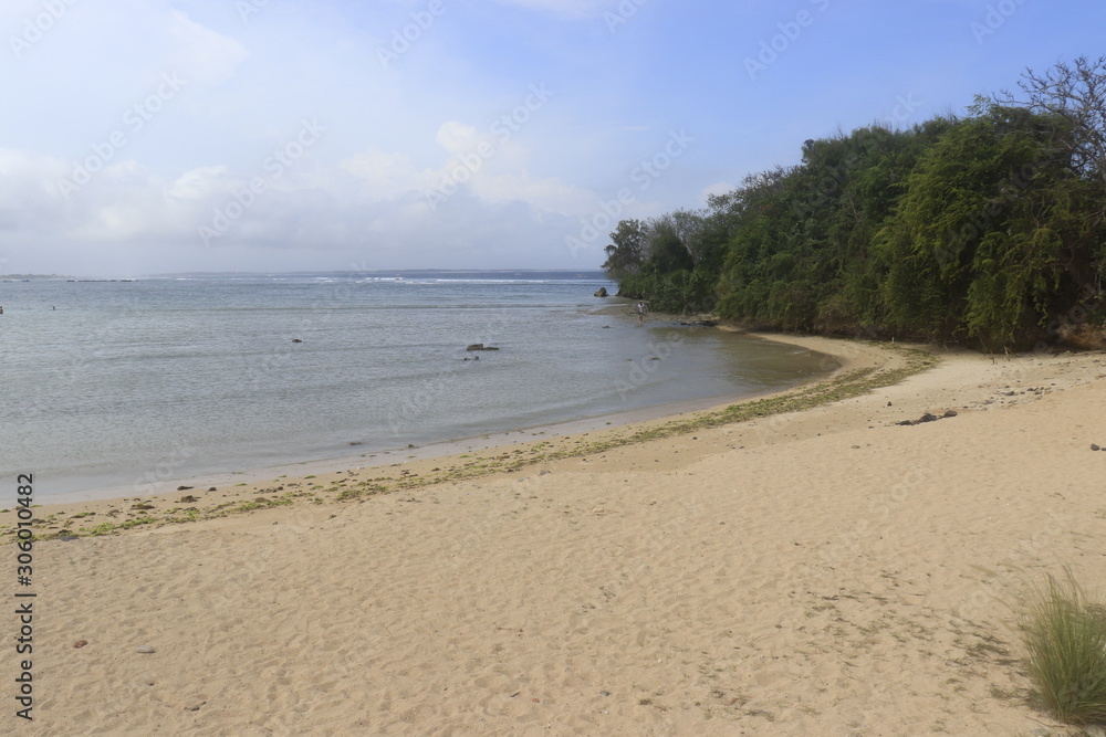 A beautiful view of Nusa Dua beach in Bali, Indonesia.