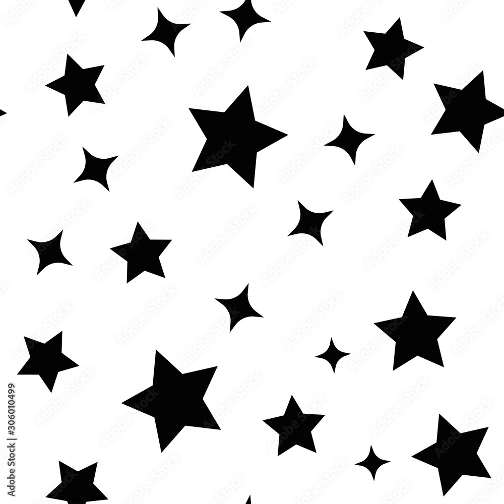 Stars seamless pattern. Sky with star icons texture background. Stars seamless pattern. Sky with star icons texture background.