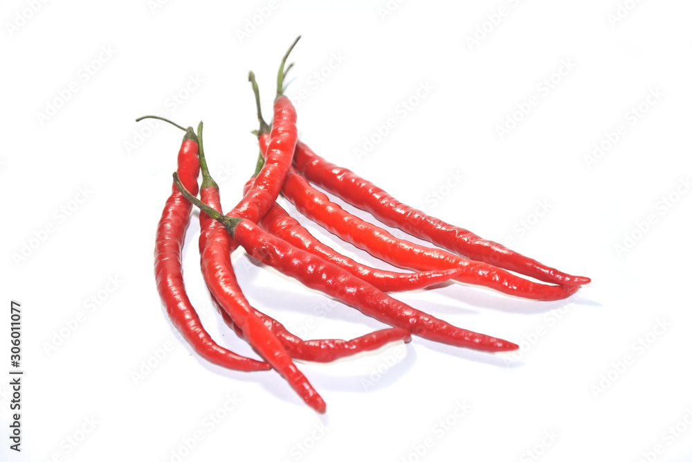 red chili pepper isolated on white background red chili pepper isolated on white background