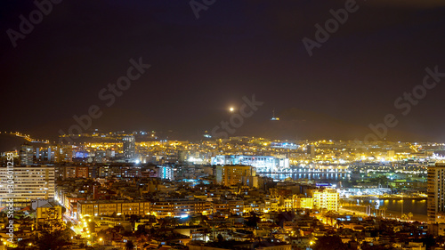 Night view of the Las palmas city