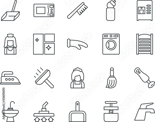 household vector icon set such as: detergent, drum, room, set, bleach, housewife, indoor, dryer, drain, beverage, image, breakfast, latte, culinary, blue, restaurant, washboard, eating, mittens