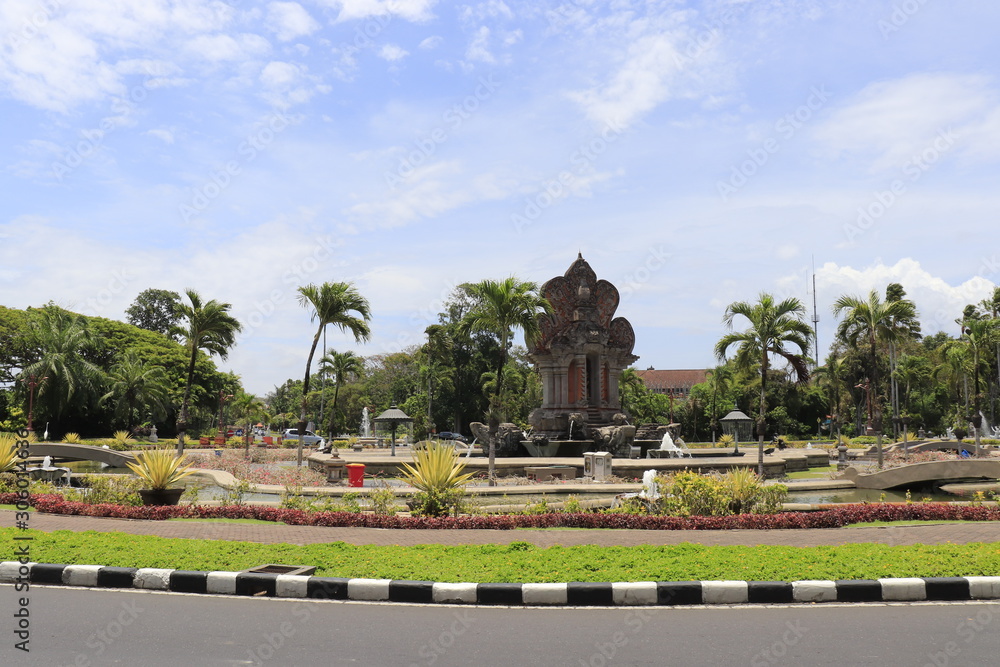 Obraz premium A beautiful view of Nusa Dua beach in Bali, Indonesia.